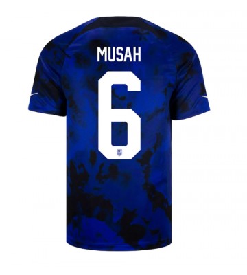 Förenta staterna Yunus Musah #6 Bortatröja VM 2022 Kortärmad